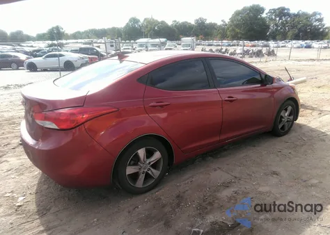 2011 Hyundai Elantra Gls (Ulsan Plant) from USA, damaged, VIN KMHDH4AE4BU151989